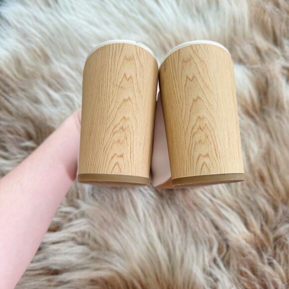 Dolce Vita Caley Ivory Leather Block Heel Mules Size 10 - Picture 7 of 7